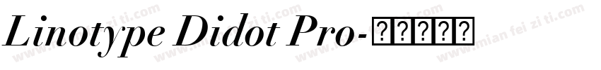 Linotype Didot Pro字体转换